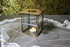 Antiguo Farolillo Portavelas, Antiguo Portavelas Metal, Farol de Jardín, Farol, usado comprar usado  Enviando para Brazil