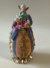 Ovo de Páscoa vintage criação caseira anjo no topo, usado comprar usado  Enviando para Brazil