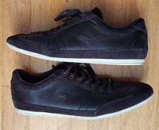 LACOSTE MISANO 11 SNM MĘSKIE BRĄZOWA SKÓRA I ZAMSZ CASUAL OXFORDS SNEAKERSY ROZMIAR 12 na sprzedaż  Wysyłka do Poland
