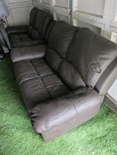 Two brown leather for sale  GLASGOW