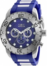 Invicta Pro Diver SCUBA cronógrafo GMT relógio masculino quartzo mostrador azul 20277 comprar usado  Enviando para Brazil