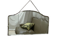 Vintage frameless mirror for sale  RETFORD