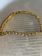 Goldfarbener gliederarmband gebraucht kaufen  Esslingen am Neckar