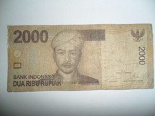 Banconota 2000 rupiah usato  Reggio Calabria