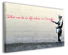 Quadro moderno Banksy vol XVI stampa su tela canvas arredamento moderno poster comprar usado  Enviando para Brazil