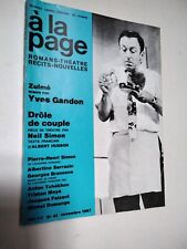 Page revue litteraire d'occasion  Charenton-le-Pont