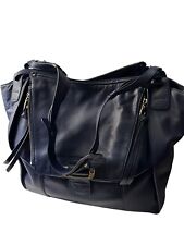 Bolsa tote feminina Kooba Zoey couro azul cobalto bolsa hobo magnética usada uma vez comprar usado  Enviando para Brazil
