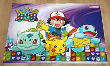 2000 Nintendo Pokemon Puzzle League & The Mummy Game raro pôster pequeno 30x42cm comprar usado  Enviando para Brazil