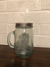 Glass drink jar for sale  IPSWICH