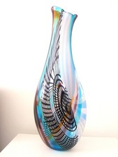 Usado, 58 cm Murano Afro Celotto  Modernist Art Glass Vase limitiert signed original comprar usado  Enviando para Brazil