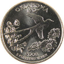 EUA - 2008P - Washington US$ 1/4 - Oklahoma - Edição Estadual comprar usado  Enviando para Brazil