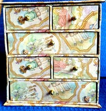 Caixa organizadora de armazenamento de joias vintage rara para crianças artigos de papelaria muito bom estado comprar usado  Enviando para Brazil