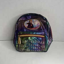 Mini mochila Disney Frozen II com 2 compartimentos com zíper armazenamento de bonecas Elsa & Anna comprar usado  Enviando para Brazil