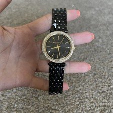Relógio Michael Kors Darci MK3322 aço inoxidável joia preta, usado comprar usado  Enviando para Brazil