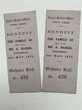 Victorian tickets 1873 for sale  LONDON