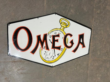 Usado, Placa de esmalte PORCELIAN OMEGA TAMANHO 30X36"X20" POLEGADAS DUPLA FACE comprar usado  Enviando para Brazil