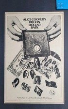 Álbum promocional Alice Cooper Billion Dollar Baby anúncio impresso 1973 comprar usado  Enviando para Brazil
