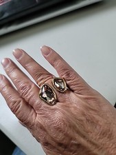 Anel estilo uno de 50 Sunburst laranja cristal forma livre Alulas ouro tamanho único  comprar usado  Enviando para Brazil