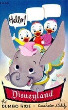 CARTÃO POSTAL VINTAGE DISNEYLAND DUMBO RIDE, ANAHEIM, CALIFÓRNIA (EU200), usado comprar usado  Enviando para Brazil