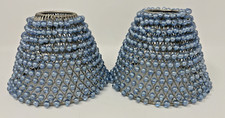 Pair blue beaded for sale  Portsmouth