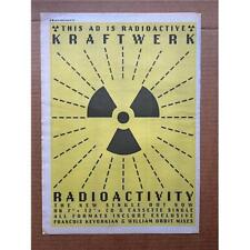 Kraftwerk radioactivity poster for sale  CHESTERFIELD