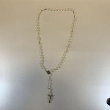 Vintage white rosary for sale  WEYMOUTH