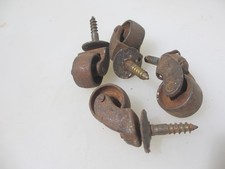 Rodas de carrinho antigas de ferro rodízios vintage Art Deco x4 comprar usado  Enviando para Brazil