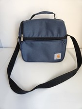 Carhartt Deluxe compartimento duplo isolado lancheira saco refrigerador caixa recipiente azul, usado comprar usado  Enviando para Brazil