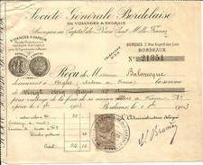 Bordeaux invoices 1903 d'occasion  Expédié en Belgium