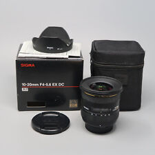 Lente Sigma 10-20mm F/4-5.6 EX DC HSM para Nikon - com tampa de lente comprar usado  Enviando para Brazil