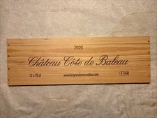 1 Painel de Madeira Vinho Raro Château Côte de Baleau Vintage CAIXA LATERAL 9/25 307 comprar usado  Enviando para Brazil