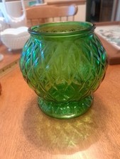 Green glass vase for sale  Milford
