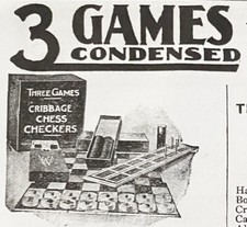 Whitman bros.cribbage chess for sale  Dulac