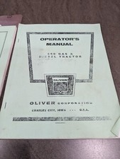 Oliver tractor manual for sale  Hornell