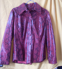 Veste chemisier cuir d'occasion  Rennes-