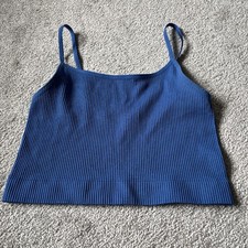 Blue crop ribbed for sale  WAKEFIELD