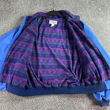 Jaqueta masculina vintage LL Bean XL alta azul asteca forrada de lã com zíper três estações EUA comprar usado  Enviando para Brazil