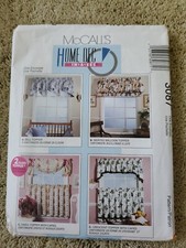 McCall's 3087 Decoración del Hogar Cafés y Topper Variaciones Tratamientos para Ventanas CC segunda mano  Embacar hacia Mexico