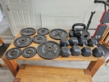 Olympic weights bar for sale  EGHAM