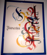 Quadro francesca. scrittura usato  Serra de Conti