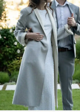 Jaqueta Joseph Coat 38 pequena cinza claro entalhe de lã Dina macia midi primavera $1045 comprar usado  Enviando para Brazil