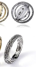 Silver sphere ring for sale  SALFORD