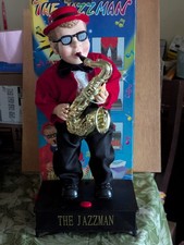 Papai Noel animado tocando saxofone jazz! (Com caixa.) comprar usado  Enviando para Brazil