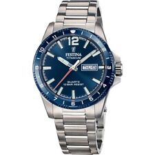Usado, Reloj Festina hombre titanio esfera azul brazalete titanio F20698/2 comprar usado  Enviando para Brazil