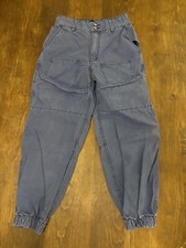 Calça BDG Cargo Feminina SP Ajuste Relaxado Roxa Faixa Baggy Tornozelo Skate Cintura Baixa, usado comprar usado  Enviando para Brazil