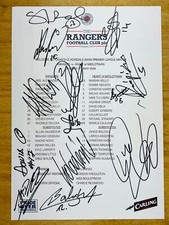 Hand signed sheet for sale  BILSTON