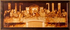 La Última Cena incrustación mosaico cristiano Jesucristo ortodoxo enmarcado comprar usado  Enviando para Brazil