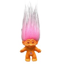 Troll DAM Limitowana edycja brokat pomarańczowy różowy YY15615 5cm 14cm z włosami na sprzedaż  Wysyłka do Poland