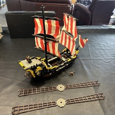 LEGO 6285, Morze Czarne, Barracuda, statek piracki, vintage 1989, prawie kompletna małpa na sprzedaż  Wysyłka do Poland