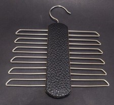 Suporte de cabide de couro retrô vintage rack cinto e gravata rack organizador de armazenamento comprar usado  Enviando para Brazil